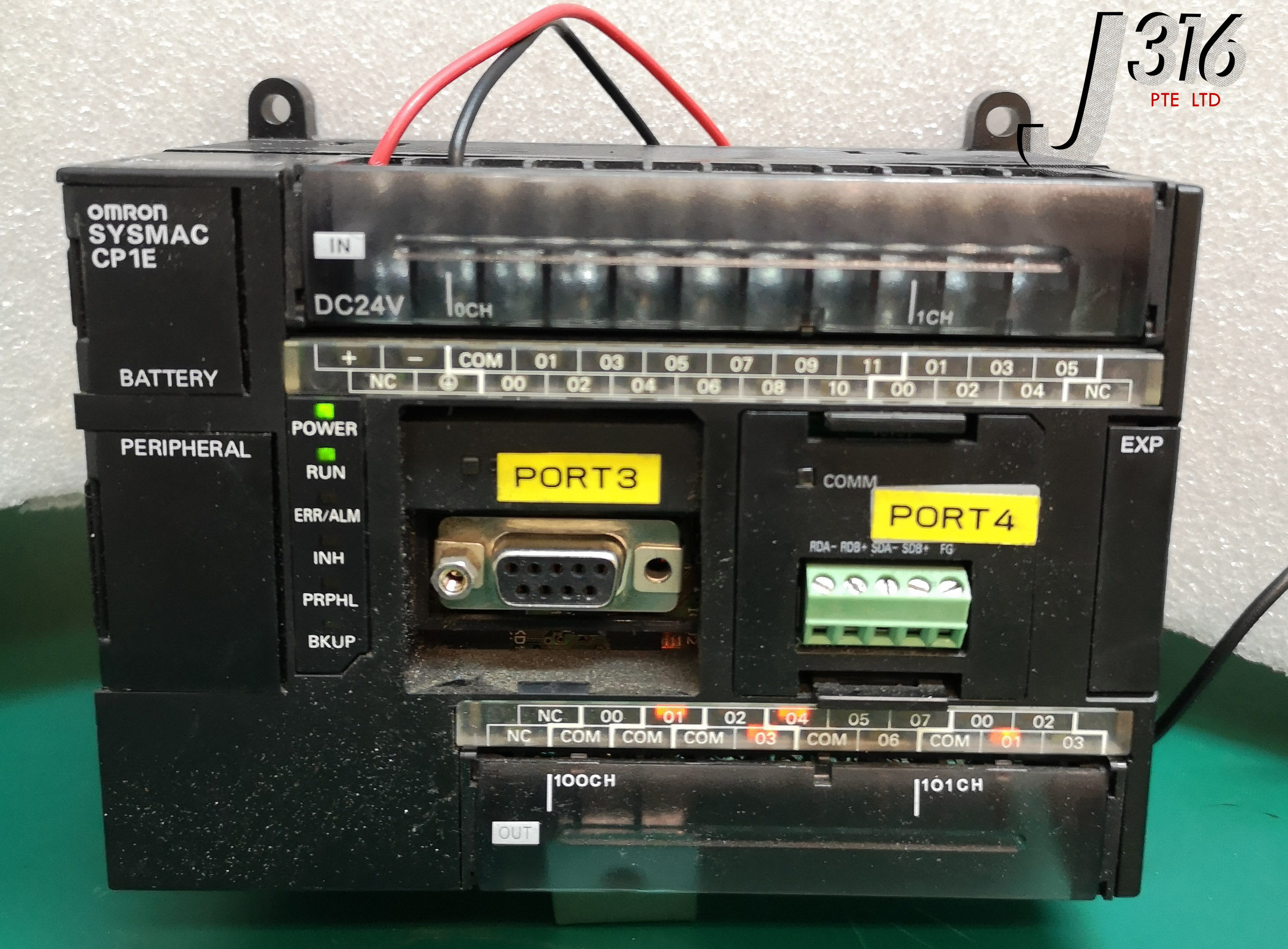 13205 OMRON CP1E SERIES PLC, CHASSIS MOUNT, DIN RAIL, 24VDC...